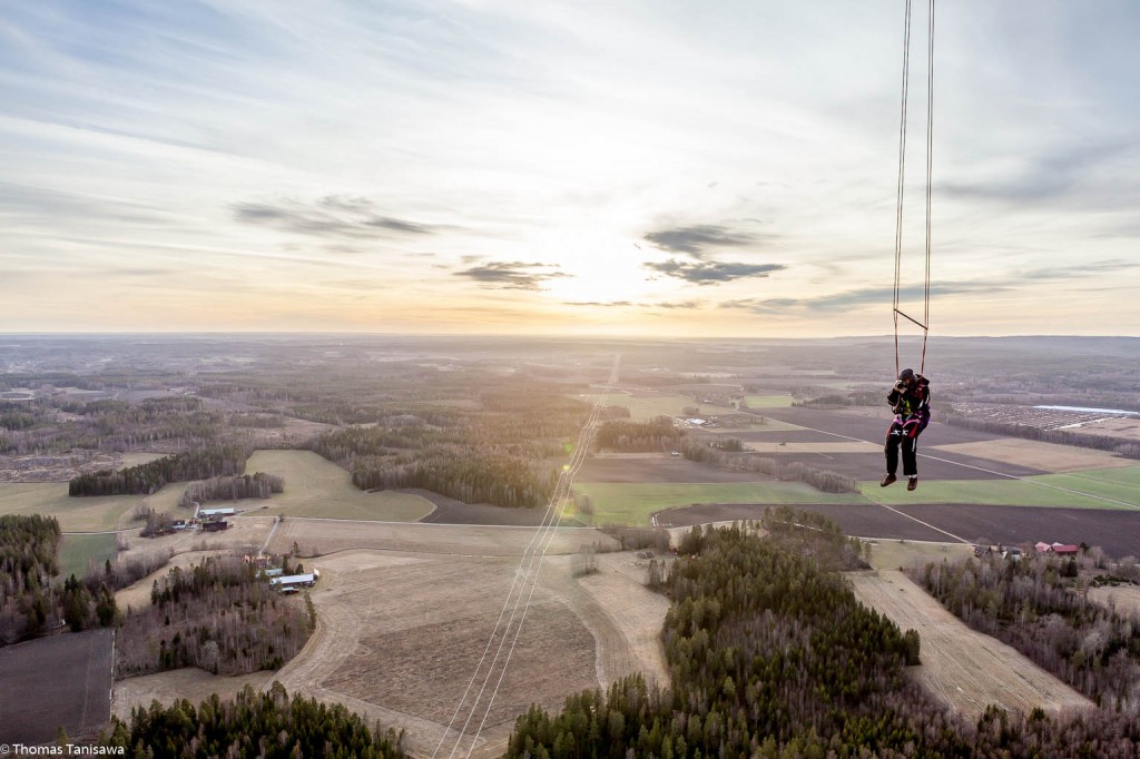 Harnes from balloon