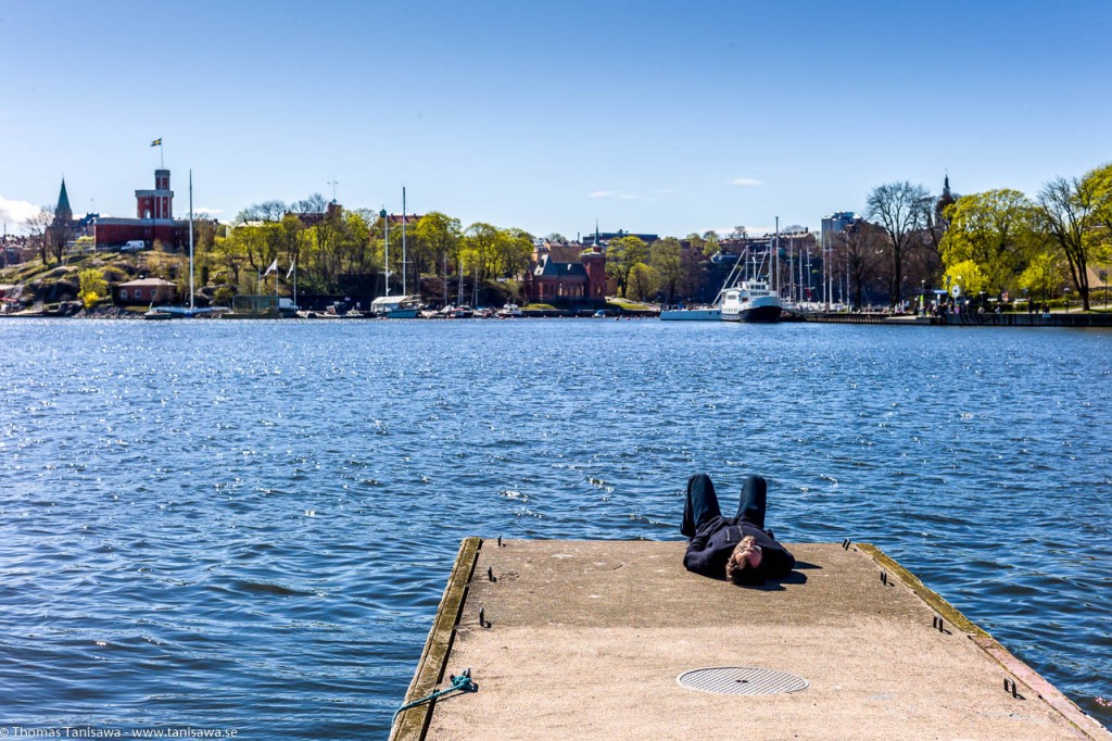 stockholm sleeping in the sun