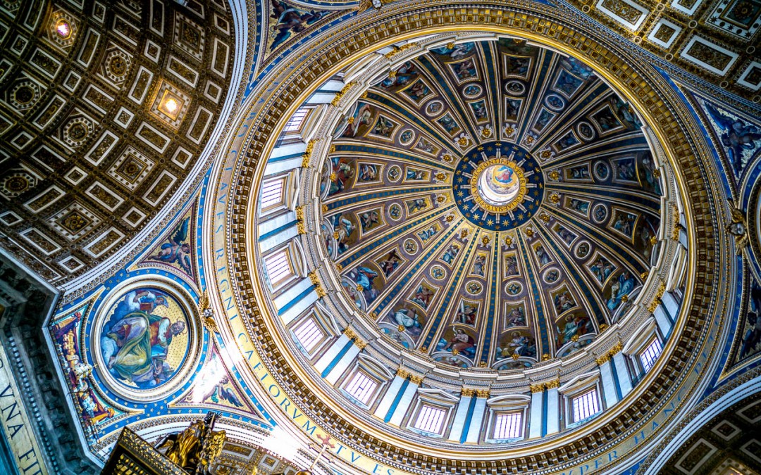 Vatican City museum and the basilica di San Pietro